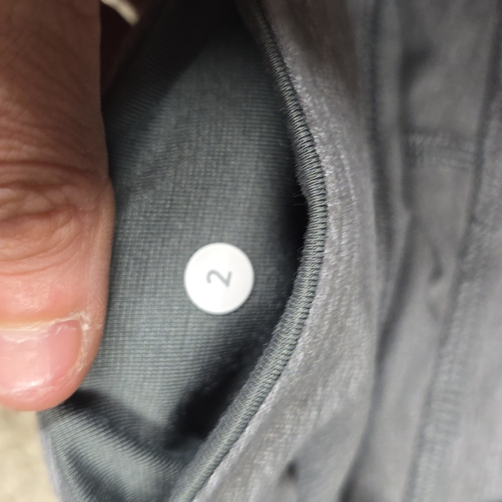 Lululemon Wunder Under Crop III Heathered Slate SIZE 2 - Picture 6 of 8